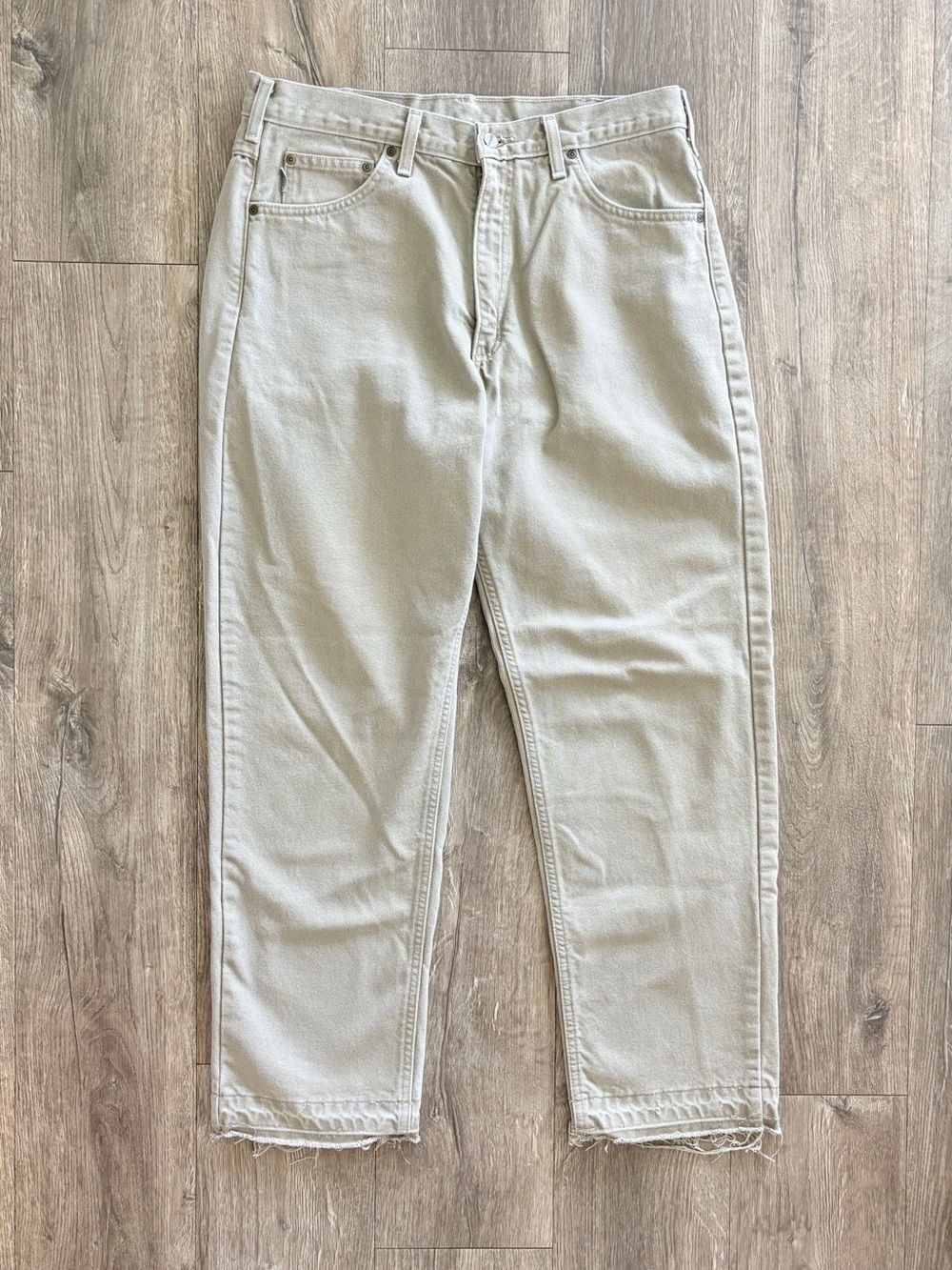 Carhartt Men's Straight Jeans in Light Beige
